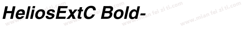 HeliosExtC Bold字体转换